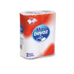 Mavi Beyaz 2’li Havlu