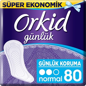 Orkid Günlük Ped Normal 80 Adet Dev Ekonomi Paketi