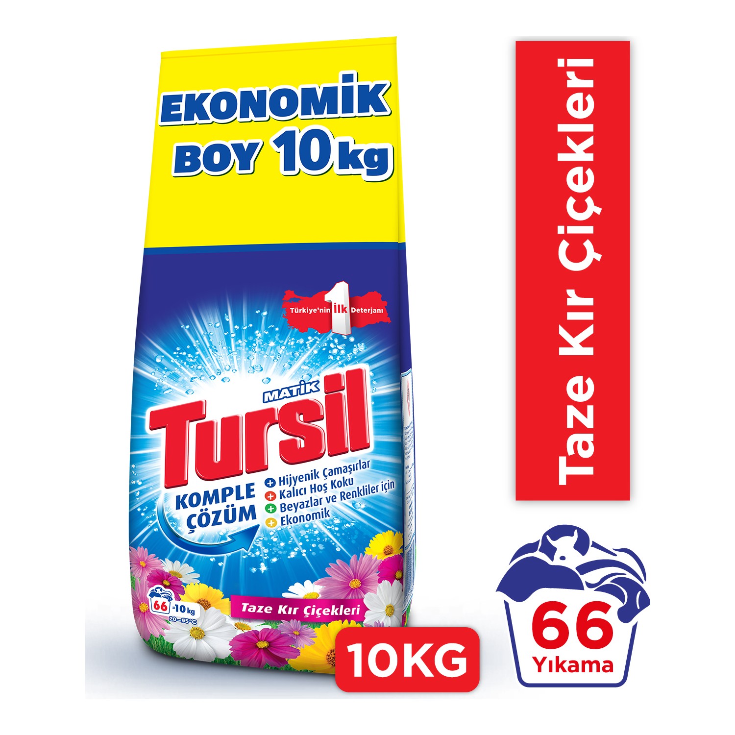 Tursilmatik Toz Çamaşır Deterjanı Kır Çiçekleri 10 kg