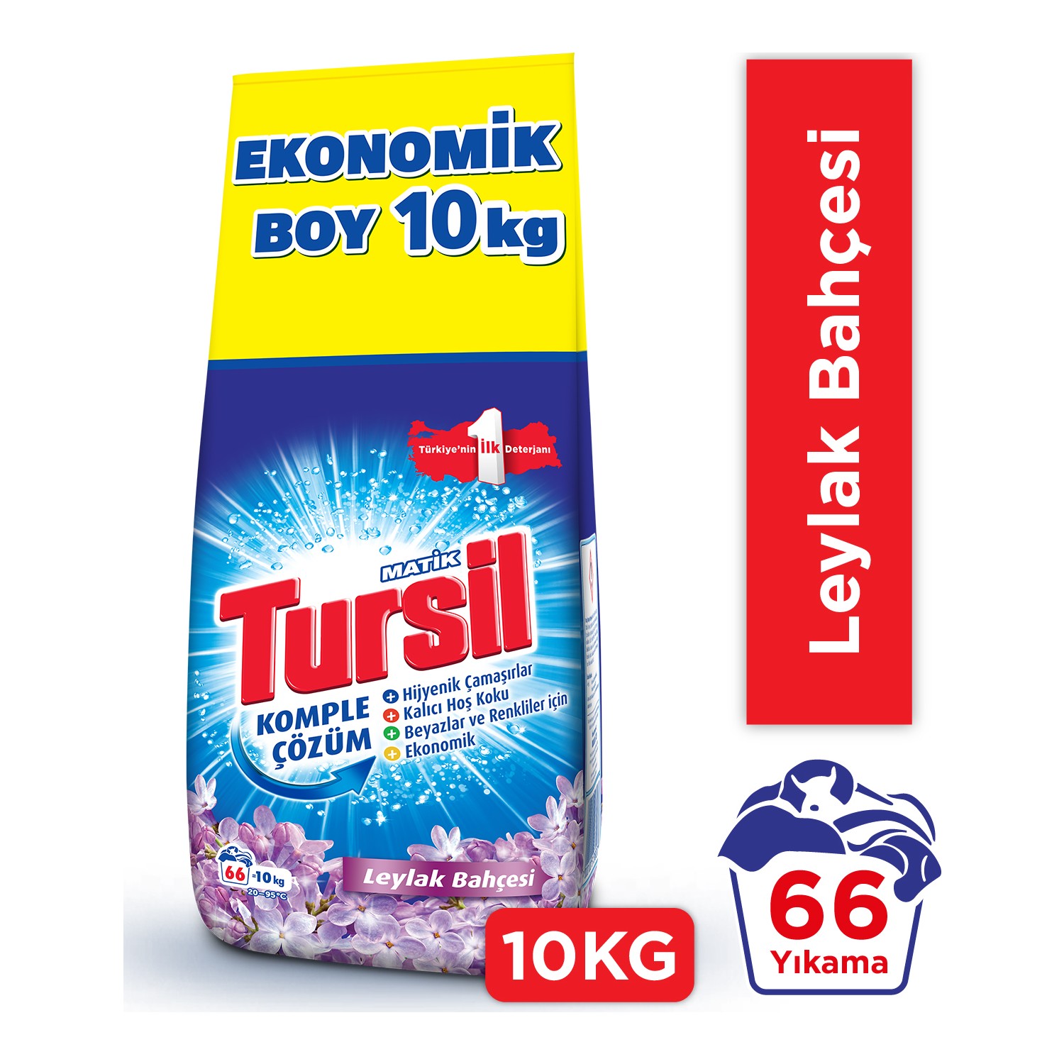 Tursilmatik Toz Çamaşır Deterjanı Leylak Bahçesi 10 kg