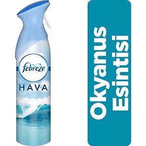 Febreze Hava Ferahlatıcı Sprey 300 ml Oda Kokusu Okyanus Esintisi