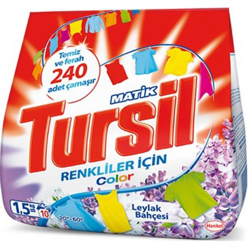 Tursil Matik Toz Çamaşır Deterjanı Color Leylak Bahçesi 1,5 kg