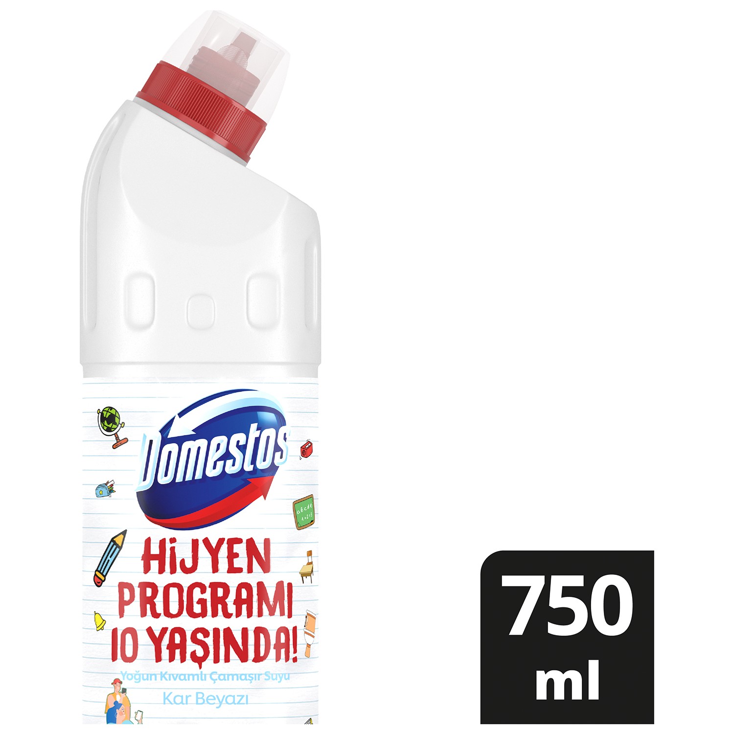 Domestos Yoğun Kıvamlı Çamaşır Suyu Kar Beyazı Maksimum Hijyen 750 ml.
